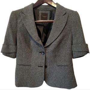 The Limited Collection Short Sleeve Blazer Black Women Casual Attire Medium